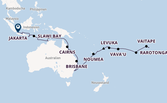 Polynesien ab Papeete (Tahiti), Französisch-Polynesien auf der VASCO DA GAMA