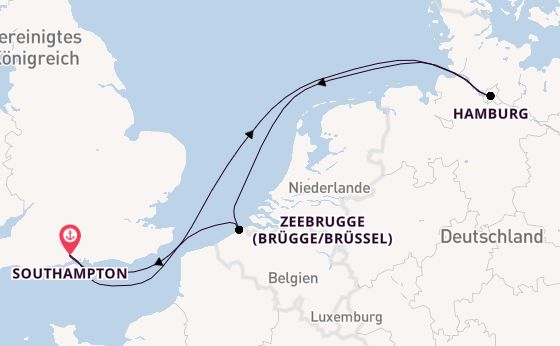 England ab Southampton, Großbritannien auf der Liberty of the Seas®