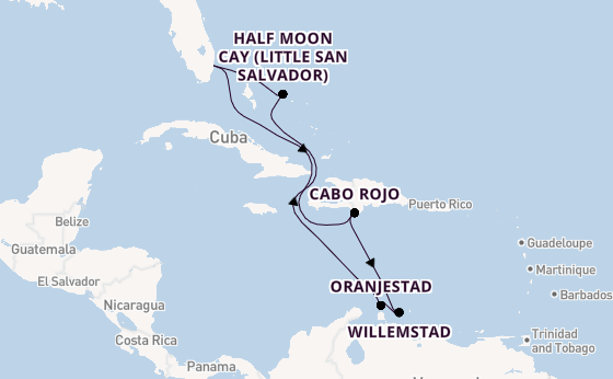 Caribbean from Fort Lauderdale (Port Everglades), Florida with the Nieuw Amsterdam