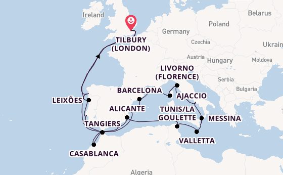 32 day trip from Tilbury (London)
