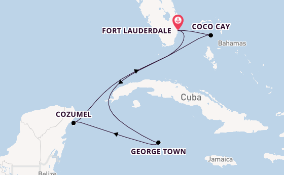 Caribbean vanaf Fort Lauderdale, Verenigde Staten met de Celebrity Reflection
