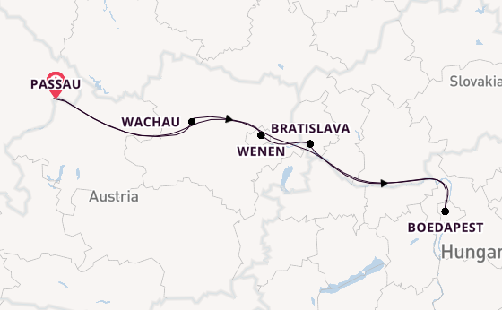 Donau vanaf Passau, Duitsland met de A-ROSA BELLA