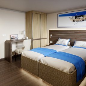 Kommen Sie an Bord der undefined und entdecken Sie eine der 7 Kabinenkategorien auf insgesamt 4 Decks die für 40 Passagiere Platz bieten. Wählen Sie Ihre Traumkabine und fühlen Sie sich auf Ihrer Kreuzfahrt an Bord der undefined wie Zuhause!