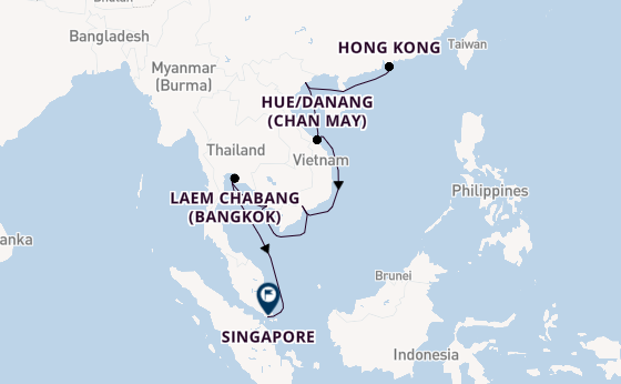 South East Asia from Hong Kong, China with the Silver Whisper