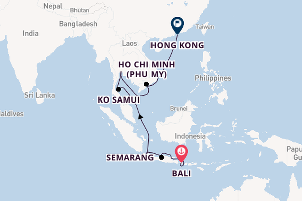 South East Asia from Bali, Indonesia with the Nautica