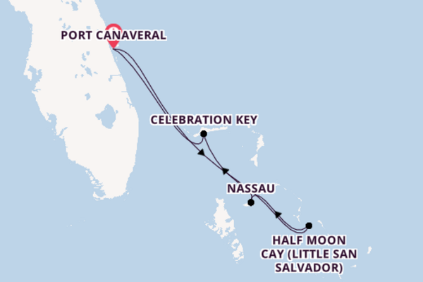 Caribbean from Port Canaveral with the Carnival Freedom 