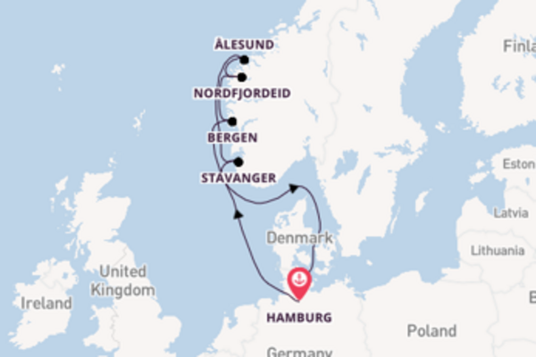 Cruise in 8 dagen naar Kiel met AIDA Cruises