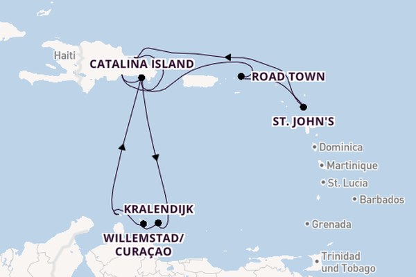 Karibik ab La Romana, Dominikanische Republik auf der Mein Schiff 5