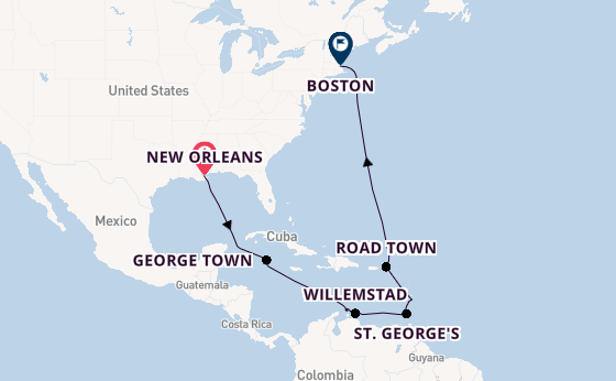 Caribbean vanaf New Orleans, Verenigde Staten met de Norwegian Breakaway