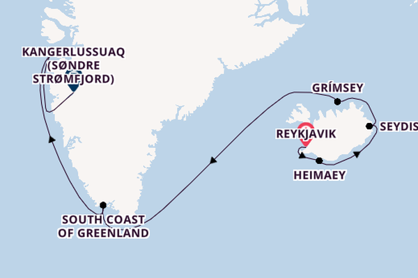 Arctic from Reykjavik, Iceland with the HANSEATIC inspiration