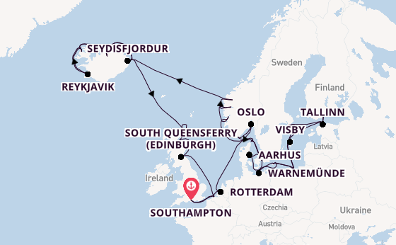 Arctic from Southampton, England with the Regal Princess