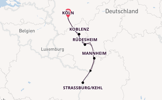 Rhein ab Köln, Deutschland auf der RHEIN SYMPHONIE