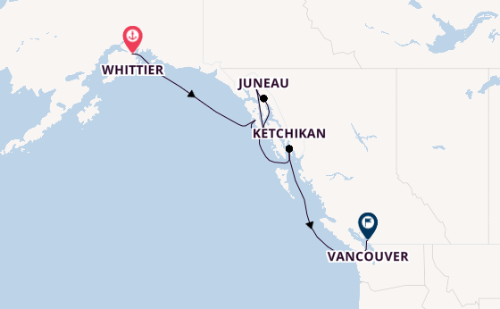 Alaska & West Canada from Whittier, Alaska with the Seven Seas Explorer