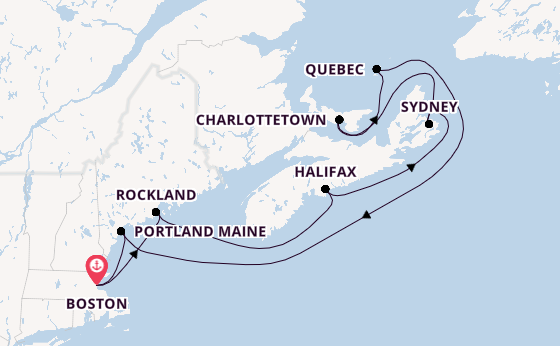 Nieuw-Engeland vanaf Boston, Verenigde Staten met de Celebrity Silhouette