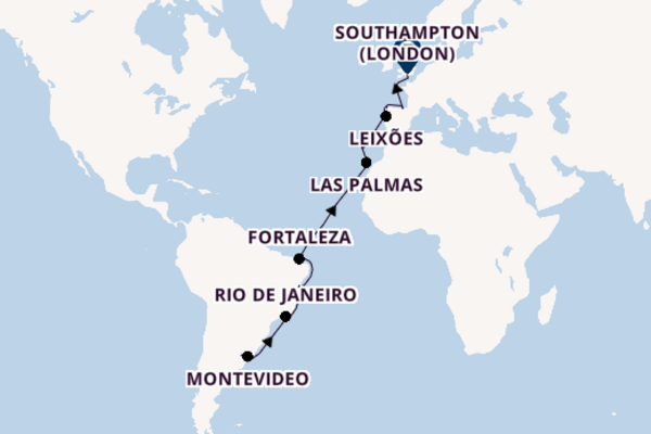 Transatlantic from Buenos Aires, Argentina with the MSC Poesia