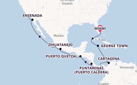 Mexikanische Riviera ab Miami auf der Sonata (Oceania)