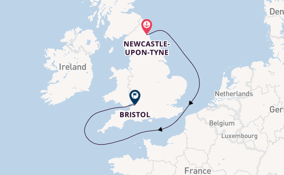 4 day cruise from Newcastle-upon-Tyne