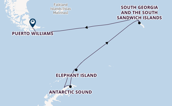 Antarctic Ocean from King George Island, Antarctica with the Silver Endeavour