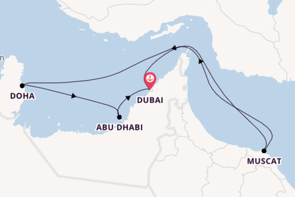 Arabian Gulf From Dubai with the Costa Toscana