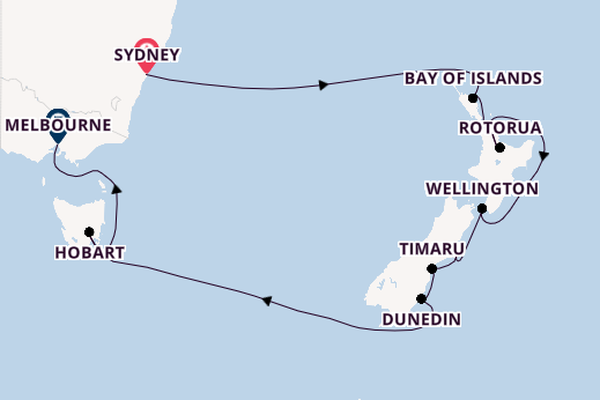Australia and New Zealand from Sydney, Australia with the Seven Seas Splendor