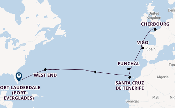 Luxury Western Europe Passage & Miami Stay