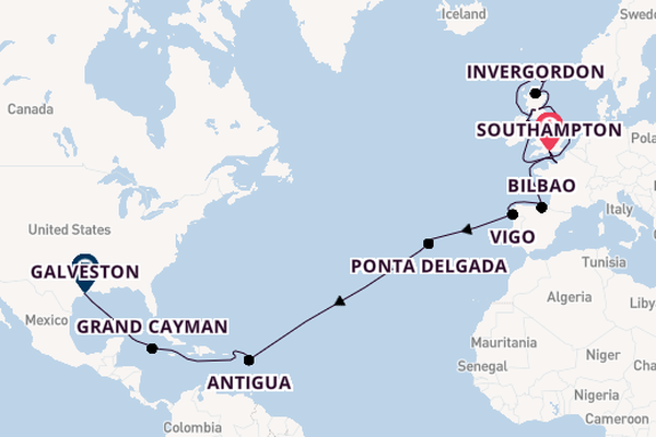 Transatlantic & Repositioning from Southampton, England with the Regal Princess