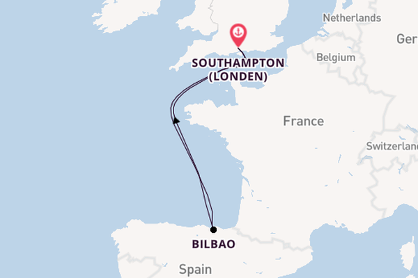 Engeland vanaf Southampton (Londen), Engeland met de Disney Wish