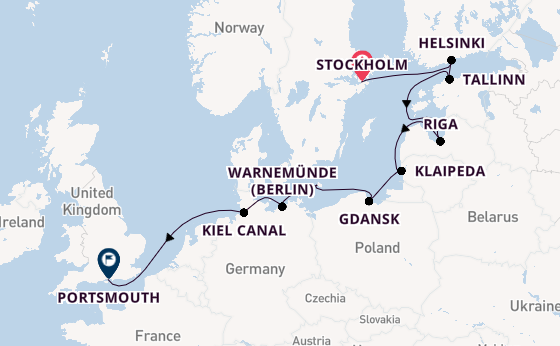 British Isles from Stockholm, Sweden with the Azamara Journey