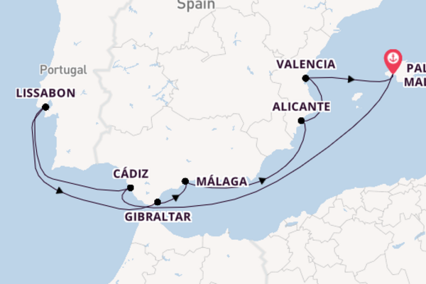 Geniet van het aantrekkelijke Málaga met TUI Cruises