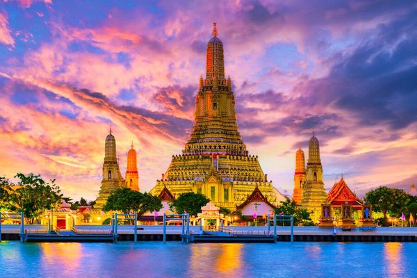 Palm Trees, Pagodas & Skyline Dreams