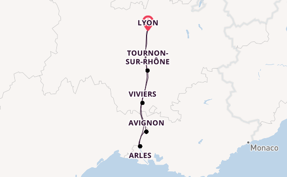 Rhône ab Lyon, Frankreich auf der VIVA VOYAGE
