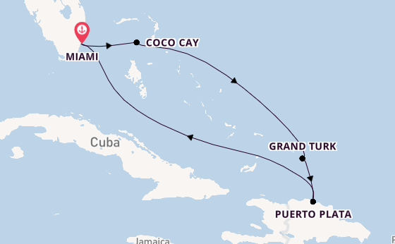Caribbean vanaf Miami, Verenigde Staten met de Celebrity Beyond