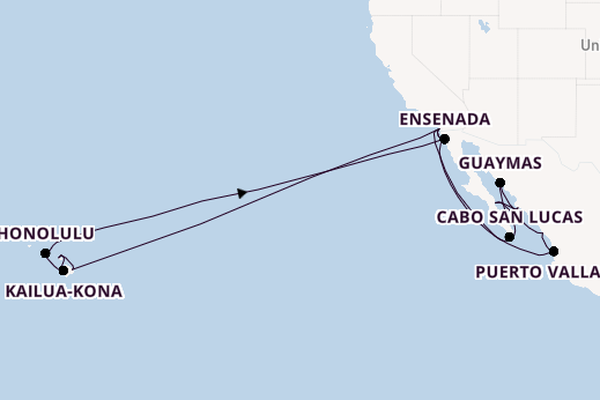 Polynesië vanaf San Diego, Verenigde Staten met de Zaandam