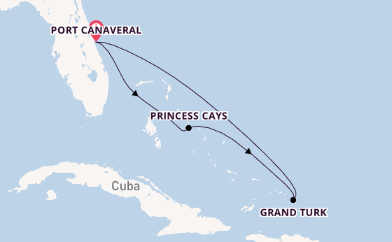 Caribbean vanaf Port Canaveral, Verenigde Staten met de Star Princess