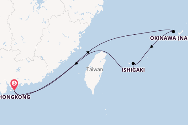 China ab Hongkong, China auf der Spectrum of the Seas
