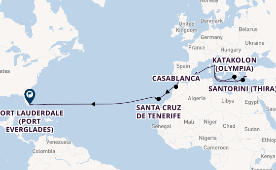Transatlantic from Rome (Civitavecchia), Italy with the Enchanted Princess