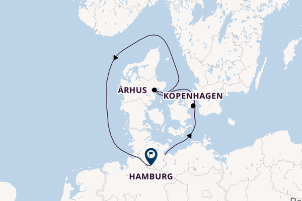 Europa ab Travemünde, Deutschland auf der EUROPA