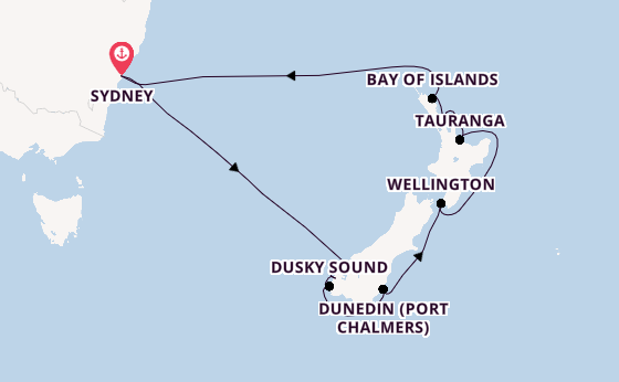 New Zealand from Sydney, Australia with the Celebrity Edge
