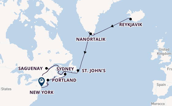 Transatlantic from Reykjavik, Iceland with the Azamara Journey