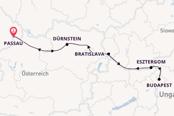 In 6 Tagen nach Passau über Esztergom