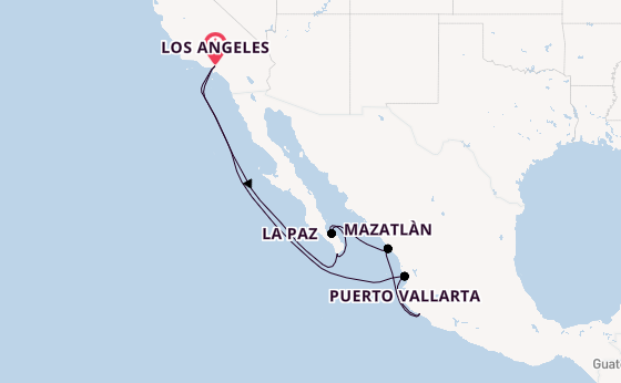 Mexicaanse Riviera vanaf Los Angeles, Verenigde Staten met de Seven Seas Prestige