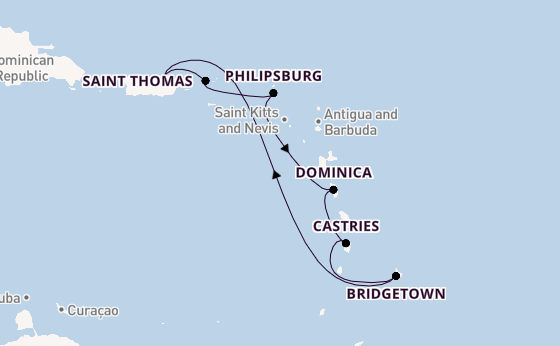 Caribbean from San Juan, Puerto Rico with the Emerald Princess