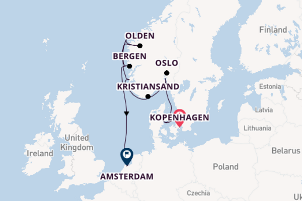 Vaar met de Serenade of the Seas naar Amsterdam