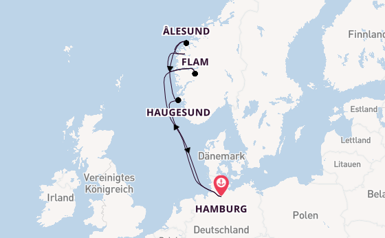 Norwegen ab Hamburg auf der Mein Schiff Relax
