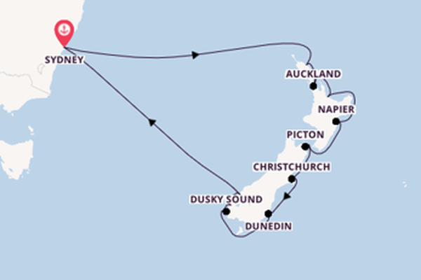 Neuseeland ab Sydney, Australien auf der Celebrity Edge