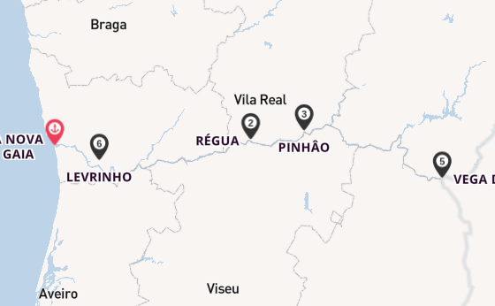 Portugal vanaf Vila Nova de Gaia, Portugal met de A-ROSA ALVA