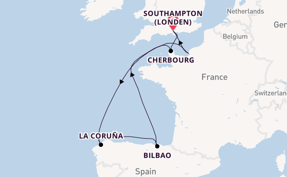 Engeland vanaf Southampton (Londen), Engeland met de Liberty of the Seas®