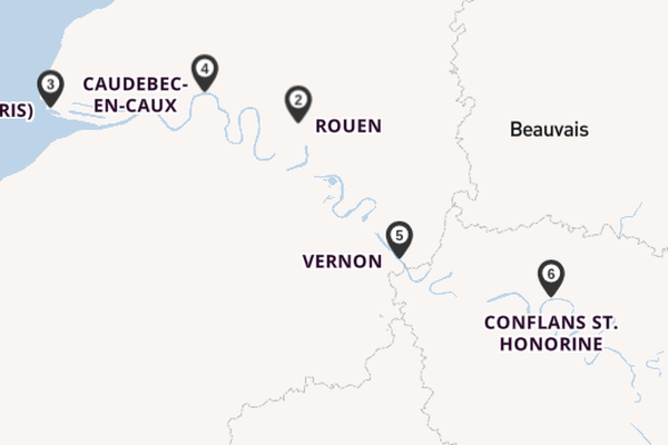 Seine ab Paris, Frankreich auf der SEINE COMTESSE