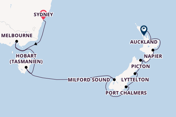 Westerdam – Melbourne, Milford Sound & mehr Neuseeland