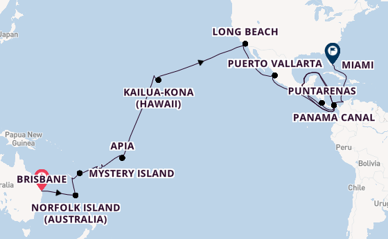 Transpacific from Brisbane, Australia with the Seabourn Quest